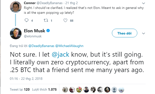 Tỷ phú Elon Musk đang sở hữu bao nhiêu bitcoin? - Ảnh 1.