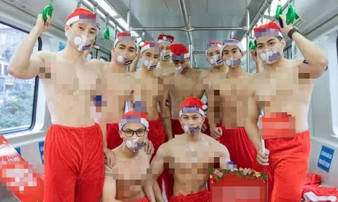 Phạt 137 triệu đồng với người thuê nhóm thanh niên cởi trần trên tàu Cát Linh - Hà Đông để quảng cáo