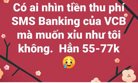 Phí tin nhắn ngân hàng tăng 'sốc' 55.000-77.000 đồng/tháng, người dùng than 'bị cắt cổ'