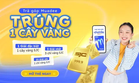 Trúng vàng cực nhàn với thẻ trả góp Muadee by HDBank