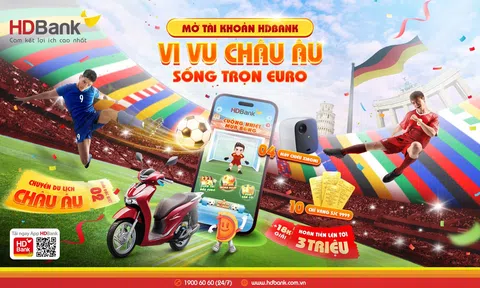 Cơ hội vi vu châu Âu, sống trọn từng đường bóng Euro 2024 với HDBank