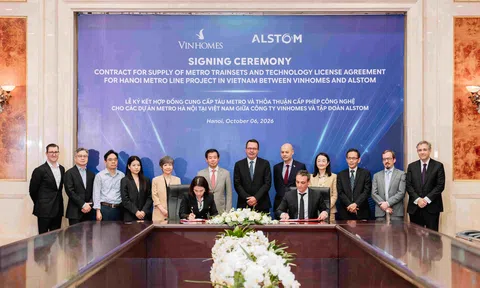 Vingroup và Alstom hợp tác công nghệ để phát triển tuyến đường sắt đô thị Hà Nội thế hệ mới