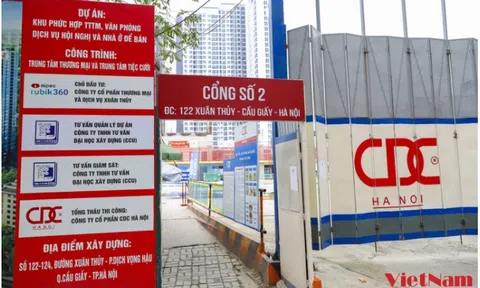 Toàn cảnh dự án Mipec Xuân Thủy 2.400 tỷ đồng đang thi công trên đất vàng Cầu Giấy