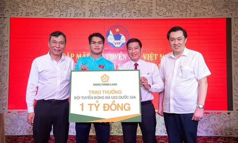 Hưng Thịnh Land thưởng nóng 1 tỷ đồng cho U23 Việt Nam
