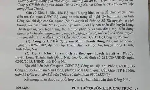 Bộ Công an điều tra đơn tố cáo ông Trần Quý Thanh