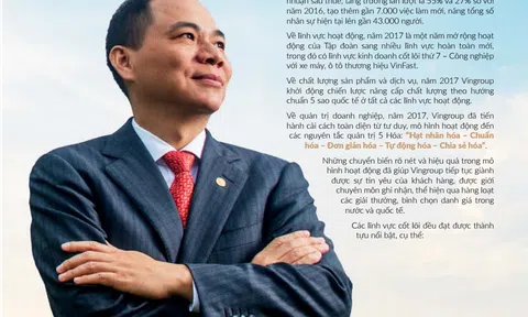 Điểm nhấn của VinGroup nhìn từ Báo cáo thường niên 2017