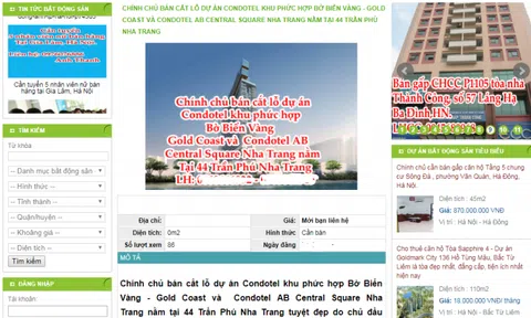 Thị trường condotel: Khách hàng đua nhau bán tháo