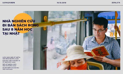 Nhà nghiên cứu đi bán sách rong sau 8 năm du học Nhật Bản