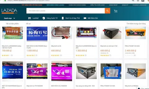 Không chỉ bán thiết bị lắp súng, Lazada còn ngang nhiên dung túng cho máy kích điện giết cá