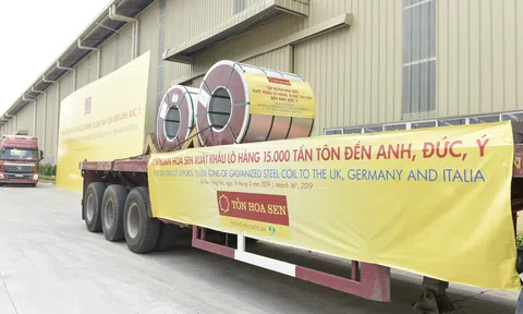Tập đoàn Hoa Sen xuất khẩu 15.000 tấn tôn đến Anh, Đức, Ý và khánh thành Nhà máy Ống kẽm nhúng nóng