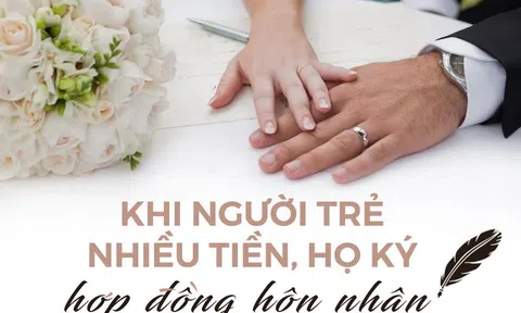 Khi người trẻ Mỹ nhiều tiền, họ ký hợp đồng hôn nhân