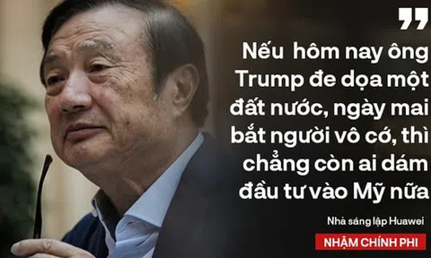 Ông chủ Huawei Nhậm Chính Phi nói thẳng: "Nếu họ không mua của chúng tôi, chúng tôi bán cho người khác!"