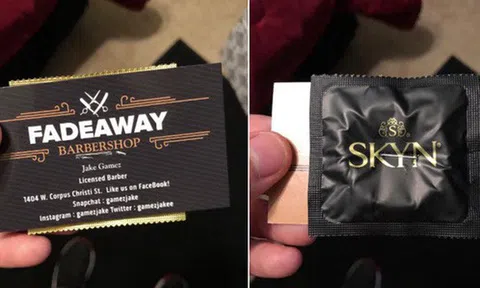 Tặng bao cao su kèm danh thiếp để quảng cáo, internet nhanh chóng chỉ ra sai lầm tai hại của thợ cắt tóc