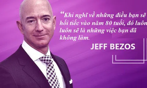 Tỷ phú giàu nhất thế giới Jeff Bezos: Khi 80 tuổi, tôi chắc chắn sẽ không hối hận vì những gì đã thử trong đời