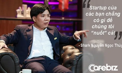 Bà trùm Shark Tank hỏi "Anh có tính đầu tư rồi "nuốt" luôn startup"? Và đây là câu trả lời của Shark Thủy!
