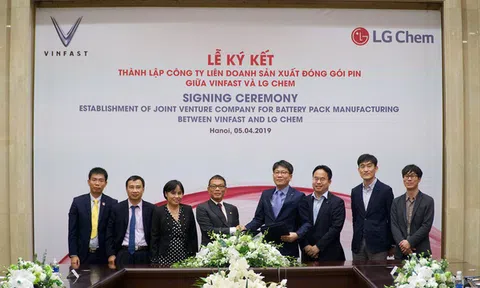VinFast và LG Chem hợp tác thành lập liên doanh sản xuất pin
