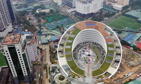 Trụ sở mới độc đáo của Viettel nhìn từ trên cao