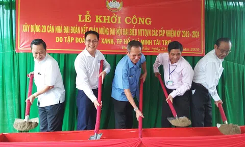 Tập đoàn Đất Xanh tài trợ 1 tỷ đồng xây dựng nhà đại đoàn kết tỉnh Hậu Giang