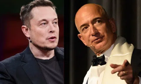 Elon Musk 'đá đểu' thô tục tàu vũ trụ mới của Jeff Bezos