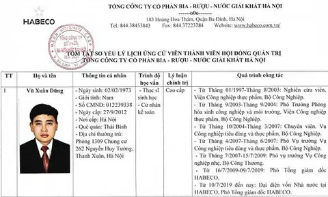 Habeco muốn đưa người '1 tháng nhảy qua 2 ghế Trưởng phòng' vào HĐQT