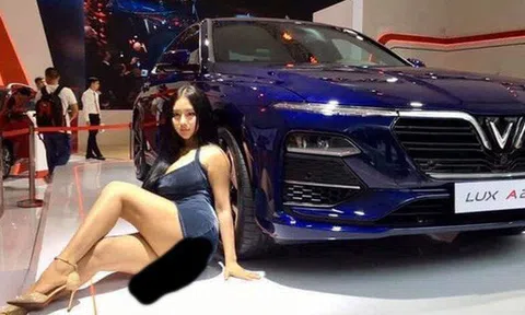 VinFast lên tiếng vụ người mẫu trẻ chụp ảnh hở hang bên xế hộp: "Chúng tôi không có bất kỳ mối liên hệ nào với cô gái này"