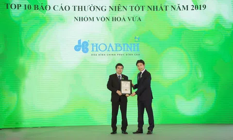 Hòa Bình: Top 100 doanh nghiệp phát triển bền vững liên tiếp 2 năm liền