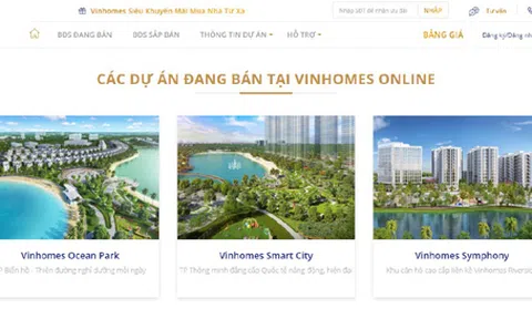 Vinhomes ra mắt sàn giao dịch bất động sản trực tuyến