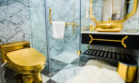 Cận cảnh căn hộ ở Hà Nội được dát vàng, giá "siêu đắt" 150 triệu đồng/m2
