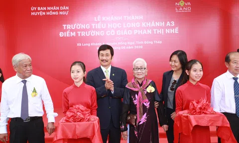 Khánh thành ngôi trường đầu tiên được xây dựng theo chuẩn quốc gia tại Long Khánh, Đồng Tháp