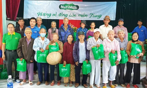 NutiMilk trao các phần quà trị giá hơn 5 tỷ tiếp sức đồng bào miền Trung