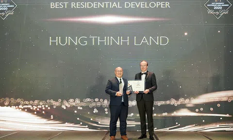 Hưng Thịnh Land nhận giải thưởng Nhà phát triển bất động sản nhà ở tốt nhất Đông Nam Á 2020