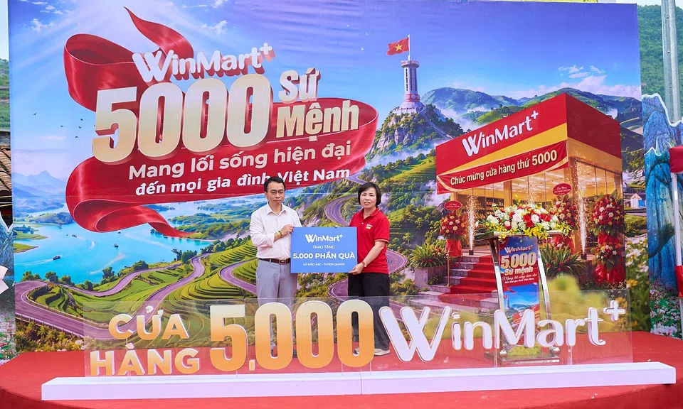 WinMart+ khai trương cửa hàng thứ 5.000 tại Mèo Vạc, mở rộng cơ hội tiếp cận bán lẻ hiện đại cho người Việt